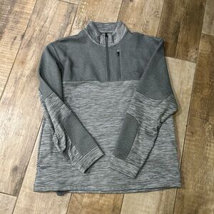 Gray Quarter-Zip Pullover